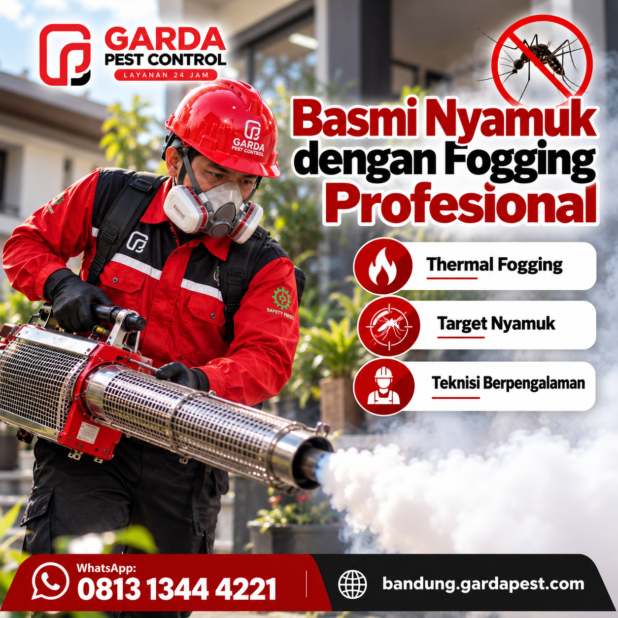 Jasa Fogging Nyamuk di Bandung Terkemuka dan Berlisesnsi