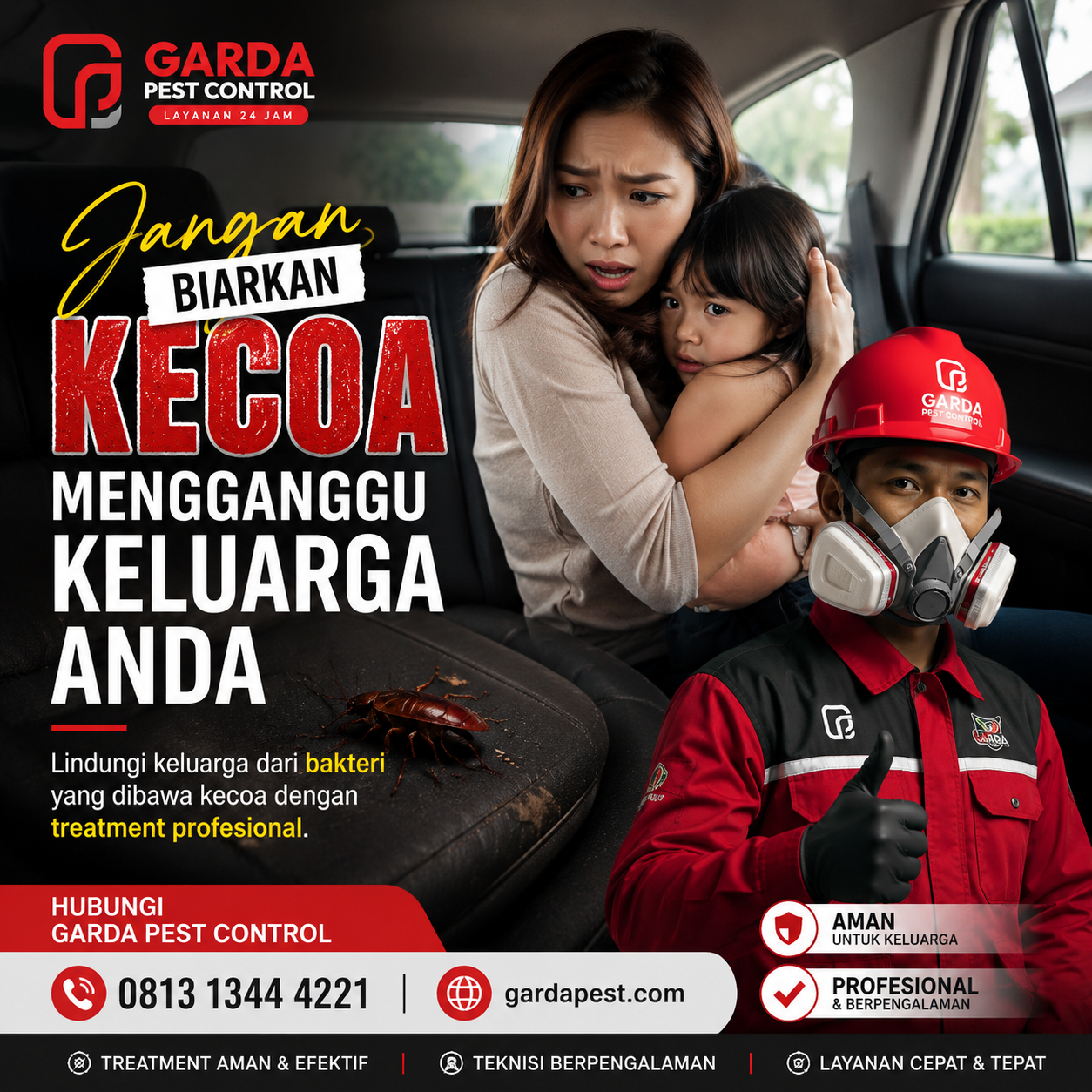 Jasa Pembasmi Kecoa Mobil Bandung Terpercaya oleh Agata Pest Control