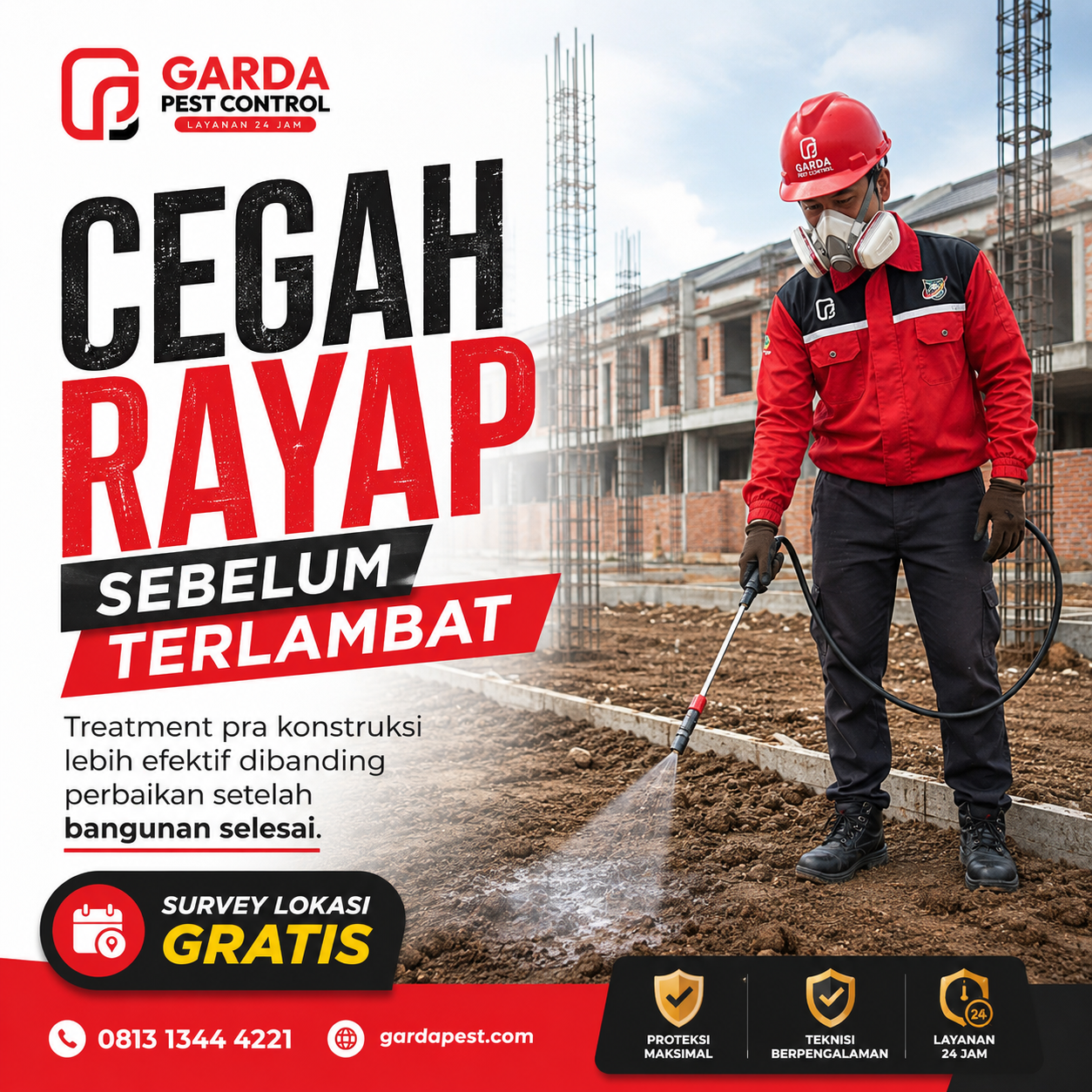 Jasa Suntik Rayap Bandung Bangunan Baru: Perlindungan Total Sebelum Bangunan Berdiri
