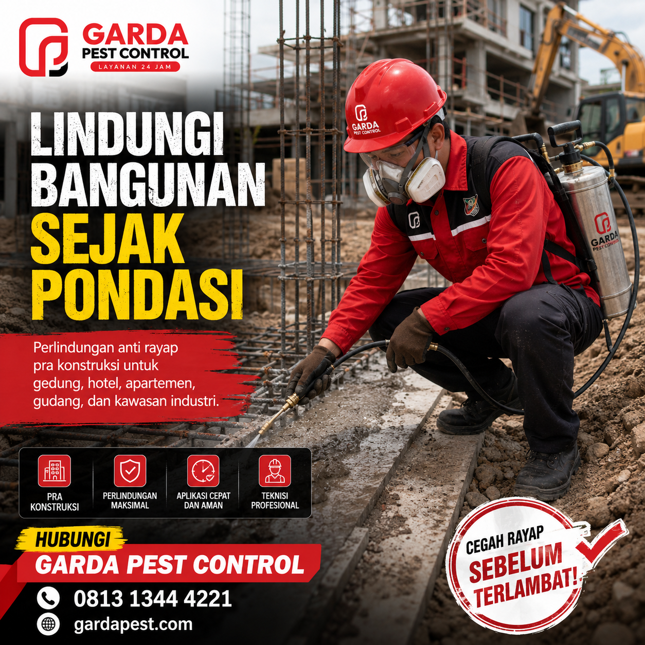 Jasa Suntik Rayap Bandung Bangunan Baru: Perlindungan Total Sebelum Bangunan Berdiri