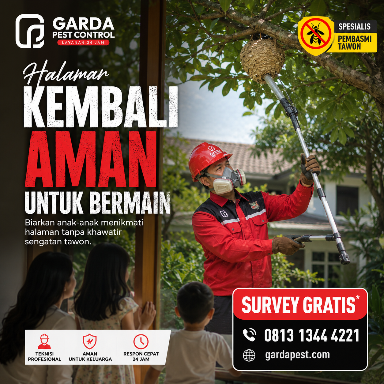 Jasa Pembasmi Sarang Tawon Bandung Penanganan Cepat dan Aman