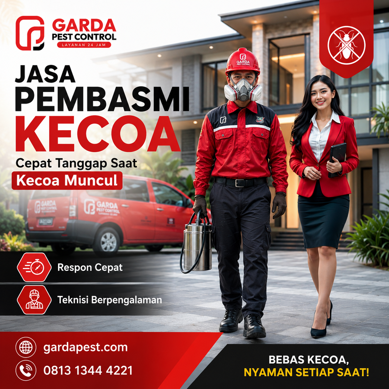 Layanan Jasa Pembasmi Kecoa Jerman di Bandung untuk Rumah dan Dapur Bisnis