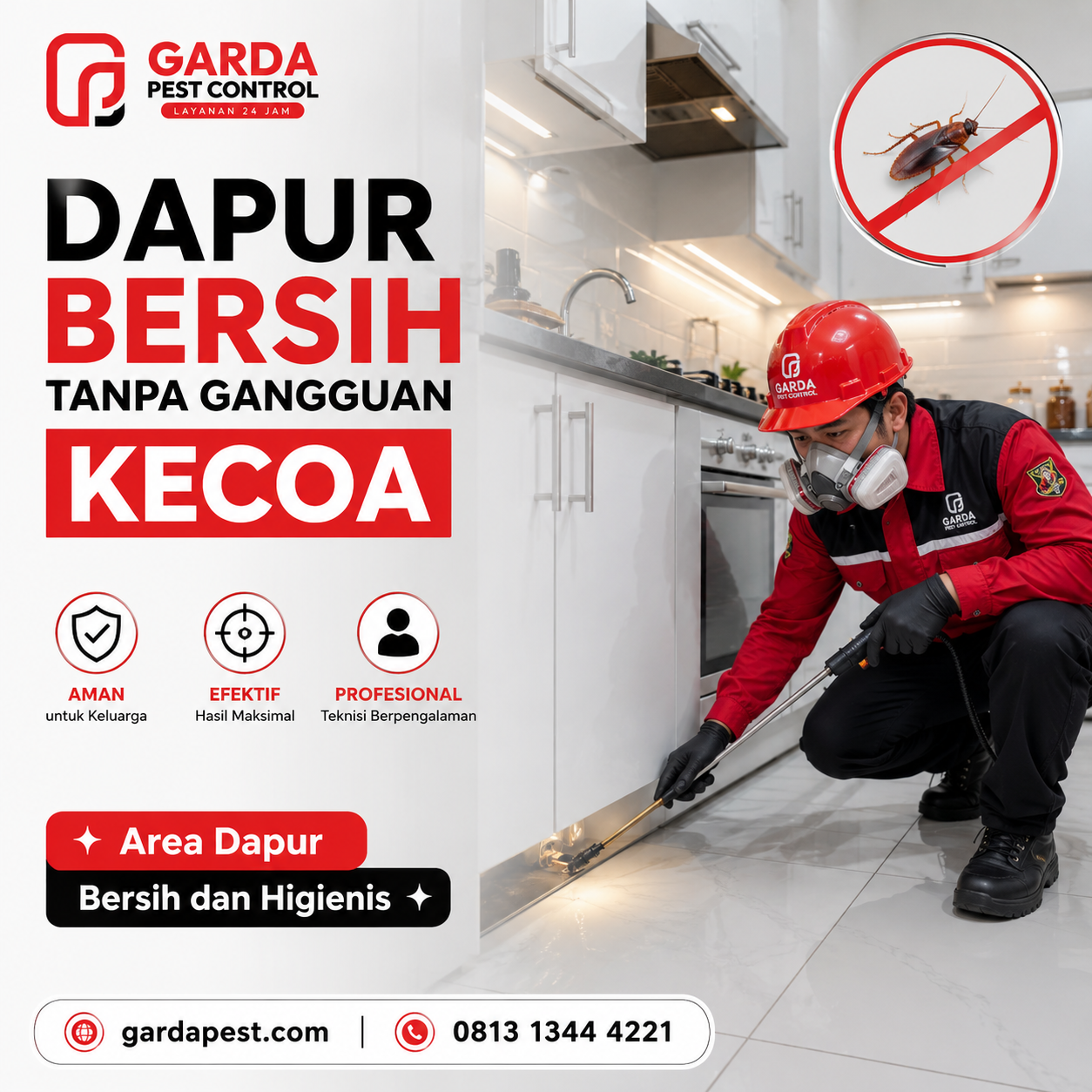 Rincian Biaya Jasa Pembasmi Kecoa di Bandung dan Faktanya