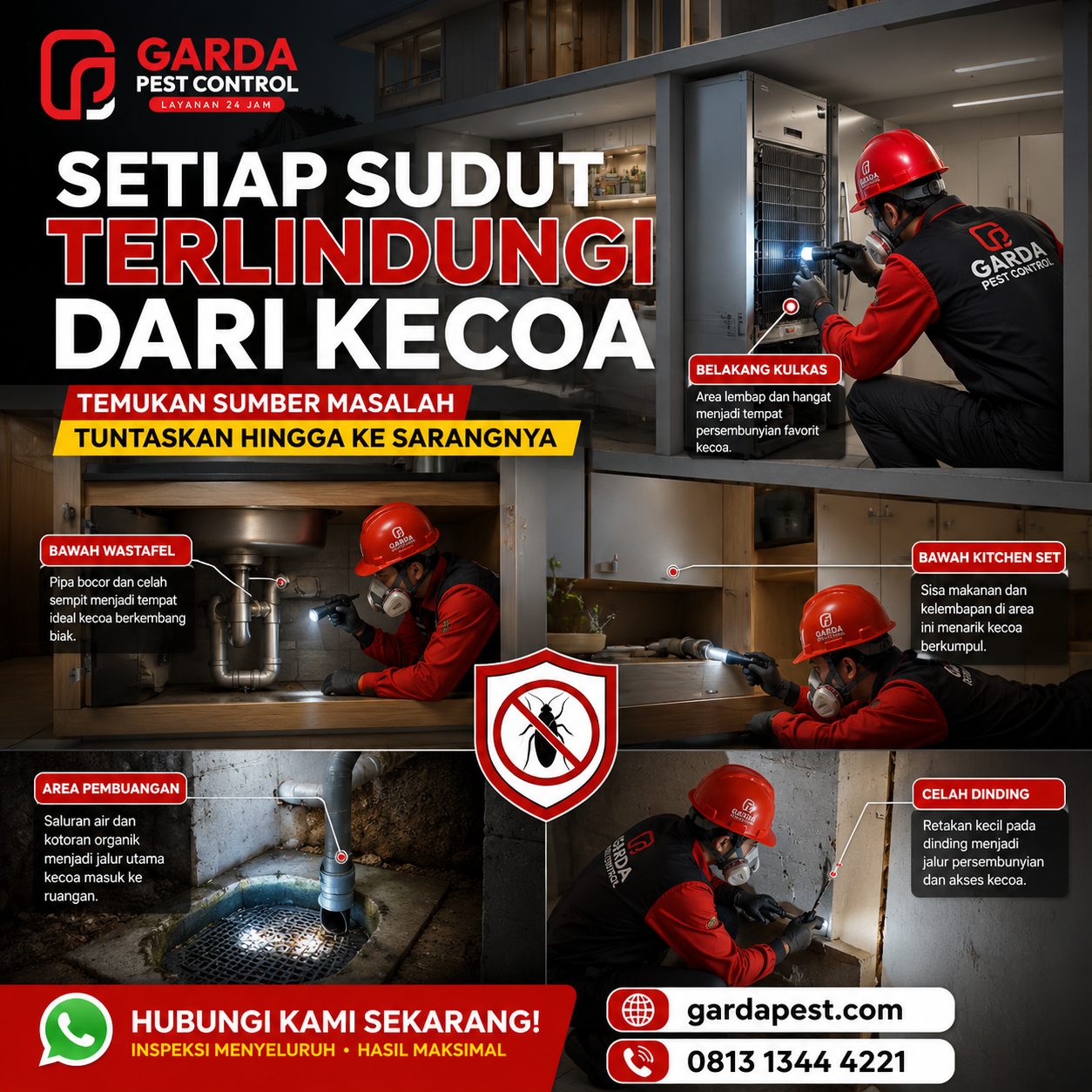 Layanan Jasa Pembasmi Kecoa untuk Restoran dan Cafe Bandung dari Agata Pest Control